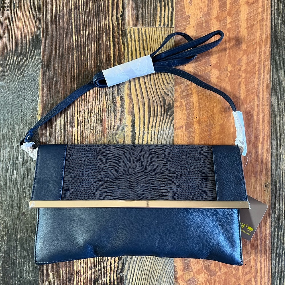 Hotter Navy Clutch Hand Bag